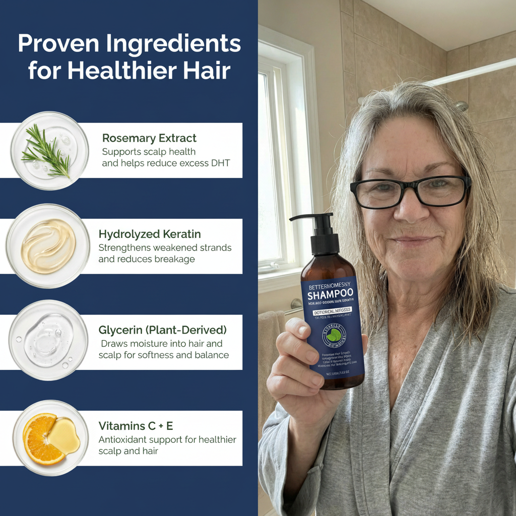 Organic Rosemary Hair Growth Shampoo for Women and Men