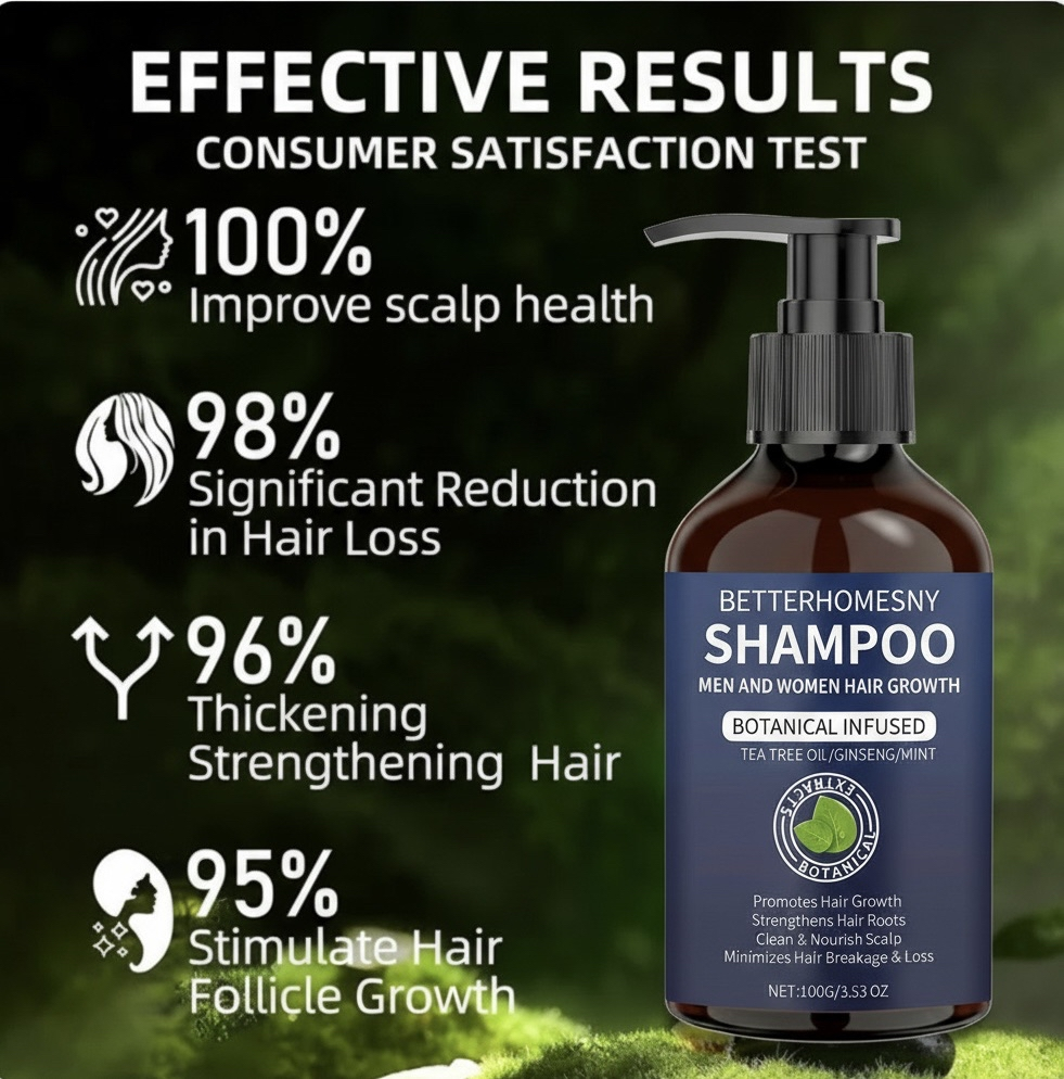 Organic Rosemary Hair Growth Shampoo for Women and Men